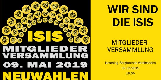 EINLADUNG ZUR MITGLIEDERVERSAMMLUNG am 09. MAI 2019