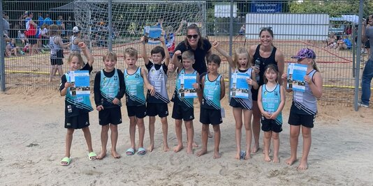 Minis haben nochmal Sand unter den Füßen    